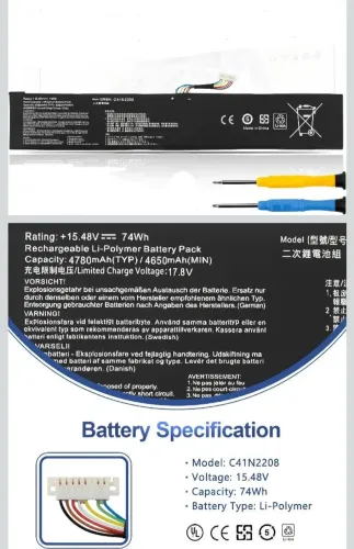 ASUS ROG Ally bateria 74wh