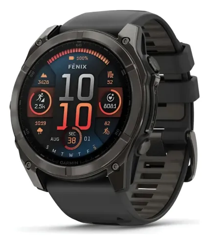 Garmin FENIX 8 SAPPHIRE TITANIUM Black 51mm em 10x sem juros com 1 ano de Garantia