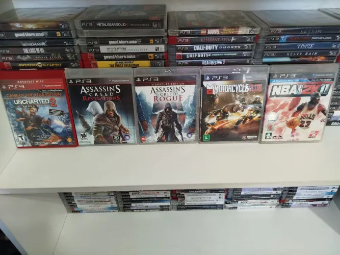 LOTE DE 5 JOGOS PARA PS3.