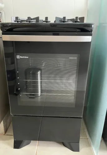 Fogão Electrolux 4 Bocas com Mesa de Vidro Temperado e PerfectCook (Preto)