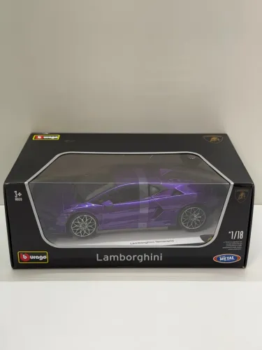 Miniatura Lamborghini Temerario roxo 1/18 Bburago