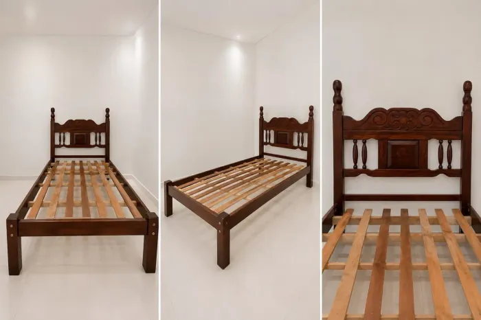 Cama madeira sucupira