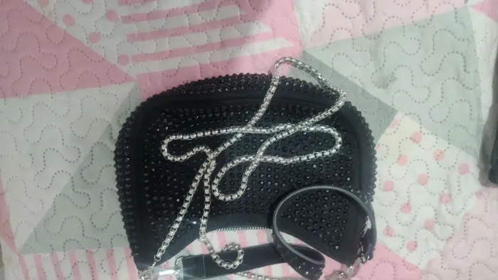 Bolsa de festa com pedraria