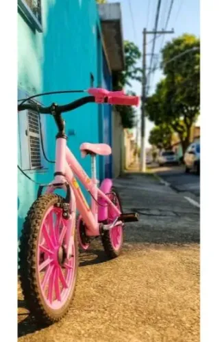 Bicicleta infantil aro 16 Rosa