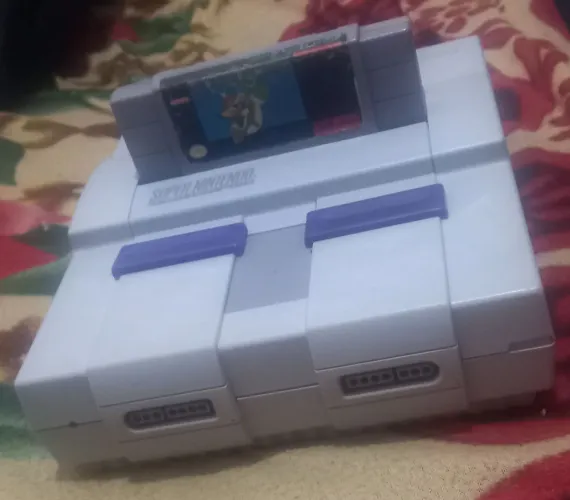Super nintendo e catucho mario world original