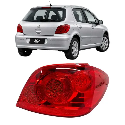 Lanterna Traseira Dir Peugeot 307 Hatch 2007/2012 Importado