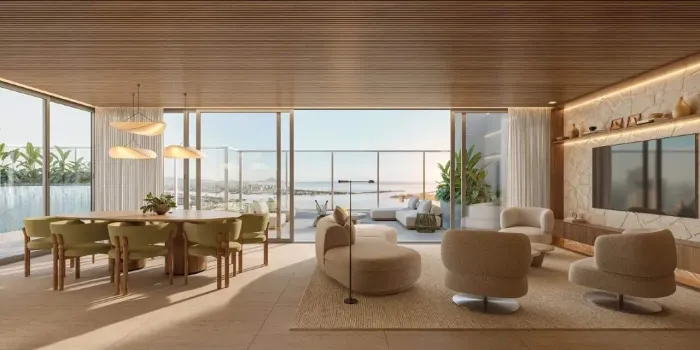 Cobertura duplex 351m², 4 suítes e terraço de 90m² com piscina