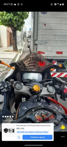 AMORTECEDOR DE DIRECAO MAXRACING CBR650R