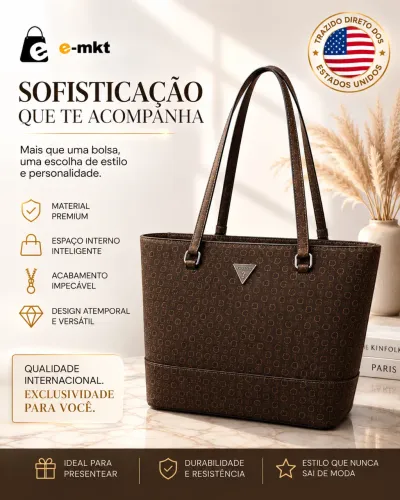 Bolsa Tote Guess Monograma