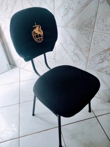 Capa de encosto Personalizada para igrejas teatro e eventos.