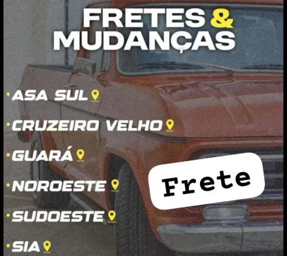 Asa norte , mudança e pequenoa fretes