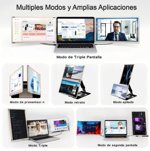 Monitor Portátil Duplo Novo 15,6 HDMI