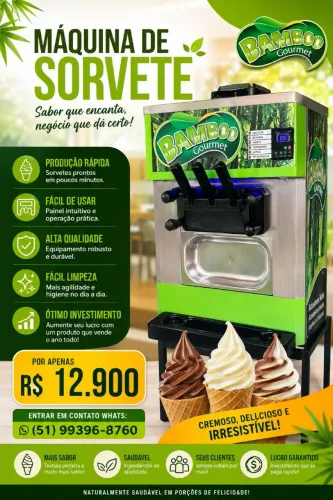 Máquina de sorvete italiano