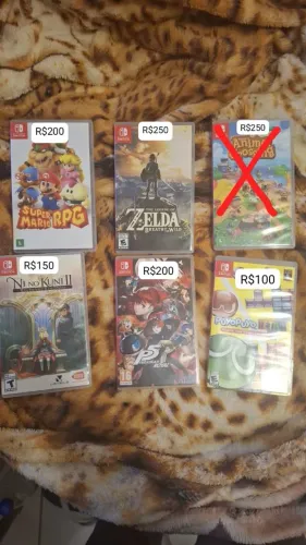 Nintendo Switch jogos