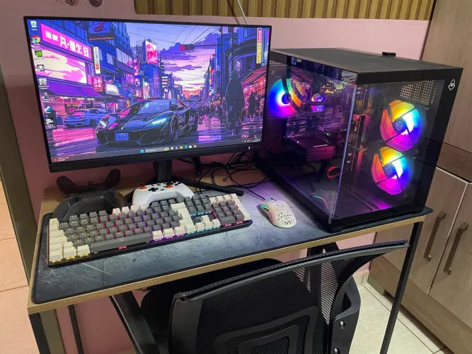 Pc gamer completo placa rtx5060 8giga processador renzer7