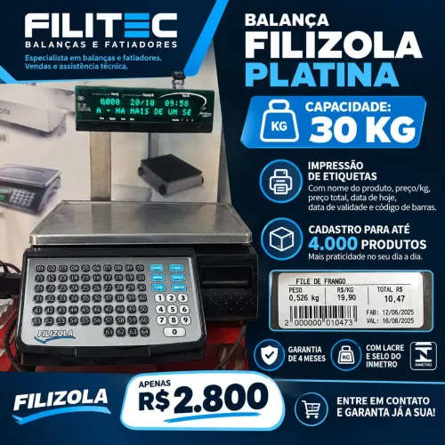 Balança de impressora Filizola Platina 