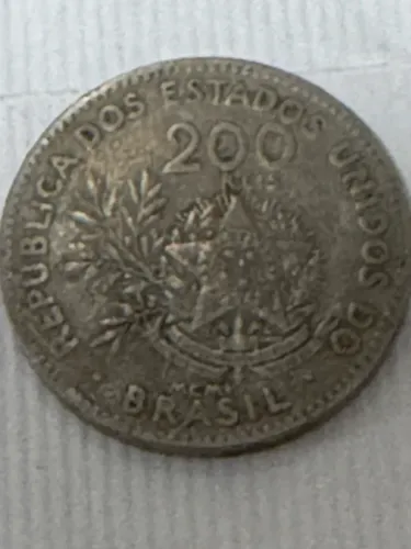 Moeda 200 reis 1901 valor 35.00