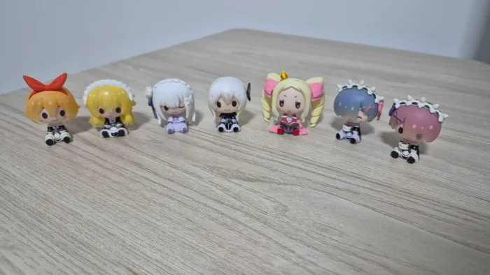 Miniaturas Re:zero Emilia Echidna Beatrize Rem Ram