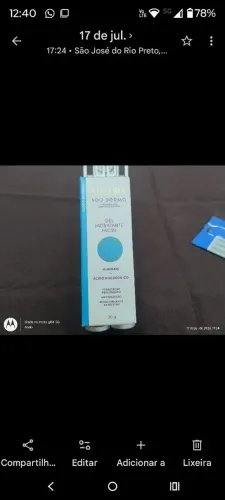 Gel hidratante facial Eudora