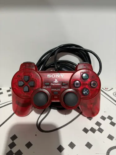 Controle PlayStation 2 Vermelho Original