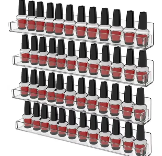 8 Prateleiras Expositor de Esmaltes em Acrílico 