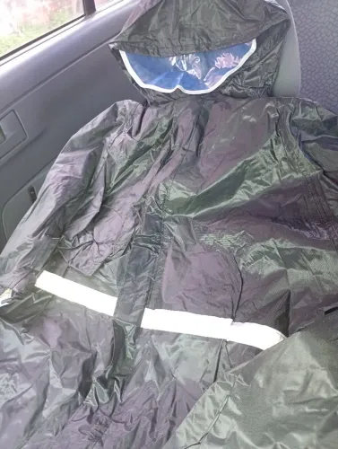Conjunto de capa e calça de chuva moto impermeável