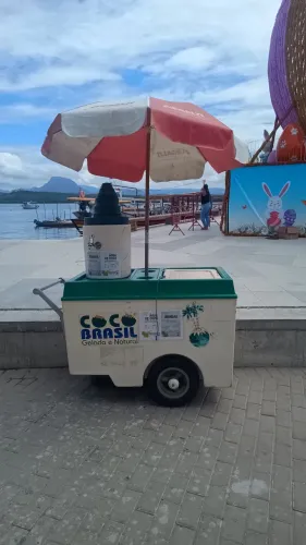 Carrinho de água de coco 