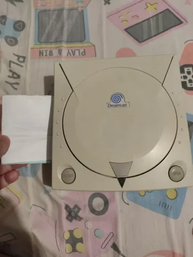 Carcaça Dreamcast logo azul