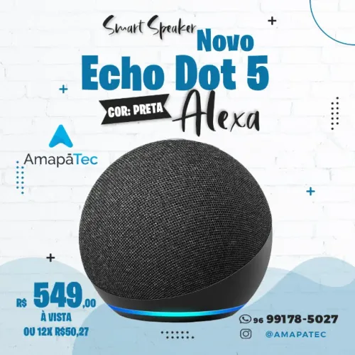 Alexa Echo Dot 5 Preta