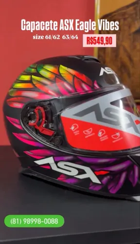 CAPACETE ASX EAGLE VIBES