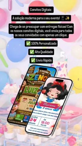 Convite digital personalizados 
