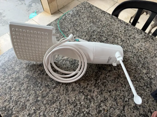 Chuveiro Elétrico Eletrônico 220V 6800w Branco Quadrado Loren Shower Lorenzetti