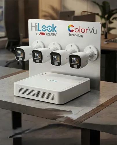 Kit 4 câmeras Hikvision completo e instalado