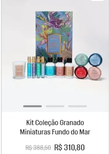 Kit Coleção Granado Miniaturas Fundo Do Mar