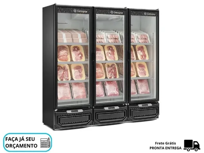 Refrigerador de Carnes 3 Portas Gelopar 220V