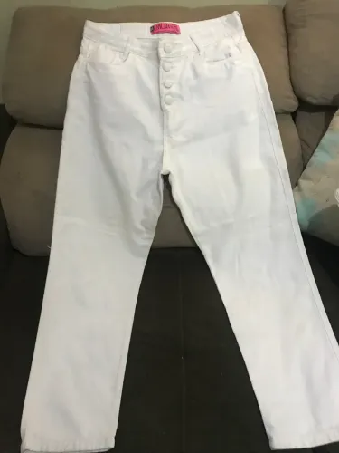 Calça jeans branca numero 44