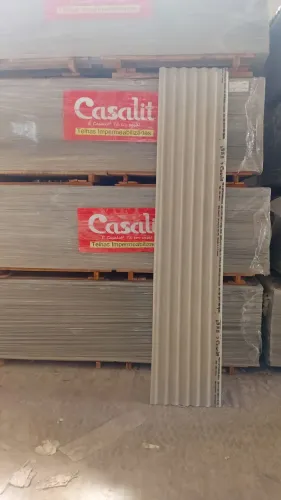 Telha de fibrocimento impermealizada da fininha 2.44 x50 4mm 