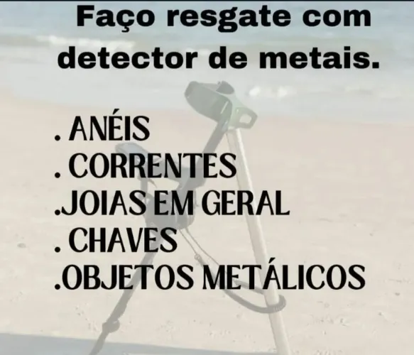 Achados e perdidos com detector de metais!