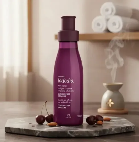 Body Splash Tododia Natura Cereja Negra 200 ml