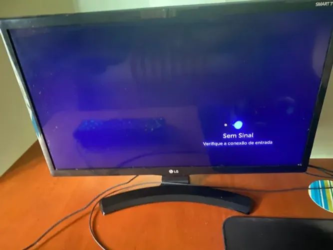 Smart TV LG 24" LED HD 24MT49S com Controle e Fonte Original