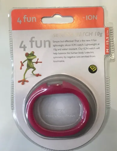 Relógio pulseira de silicone 4 fun Íon