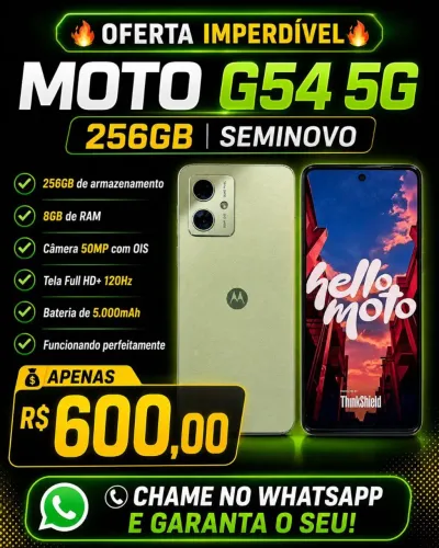Moto G54 semi novo 