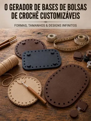 Base definitiva para bolsa de crochê