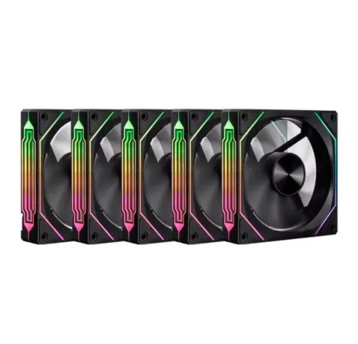 Kit Ventoinhas Pichau Ventus NX, ARGB, 5x120mm, Preto,novo lacrado na caixa.