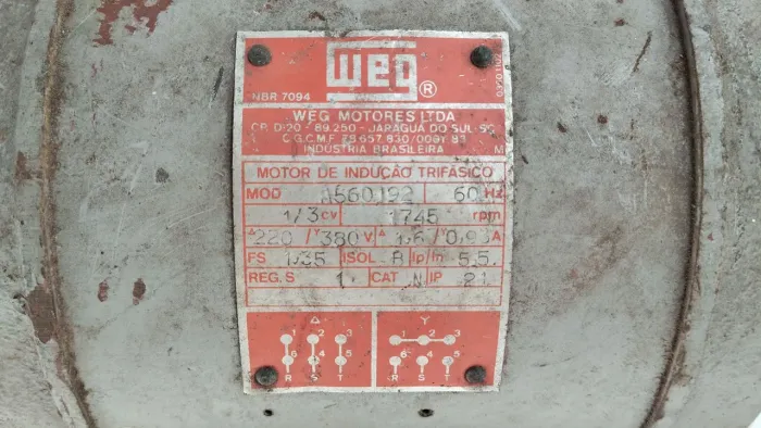 Motor de indução trifásico 