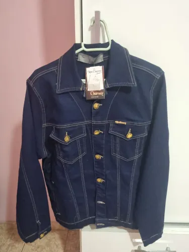 Jaqueta Jeans Escuro Plus Size