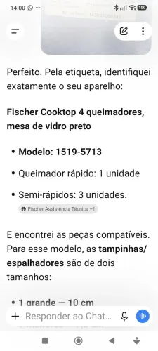 Fogão 4 bocas