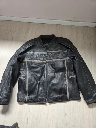 Baixou! Jaqueta harley davidson de couro!!!