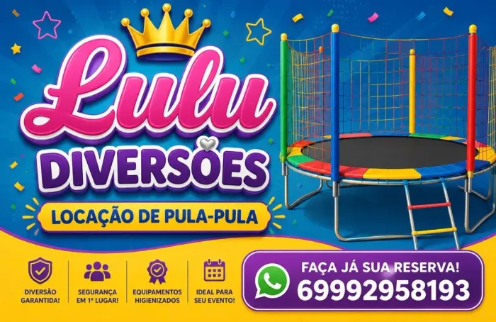 Aluga-se pula pula e jogos de mesa. 7 reais