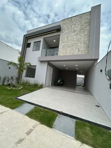 Casa nova pra locação em condomínio no Jockey com 4 quartos sendo 2 suítes com closet